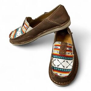 Ariat Women's Brown and Multicolor Patterned Loafers